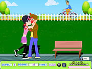 Флеш игра онлайн Подросток Любители Поцелуй